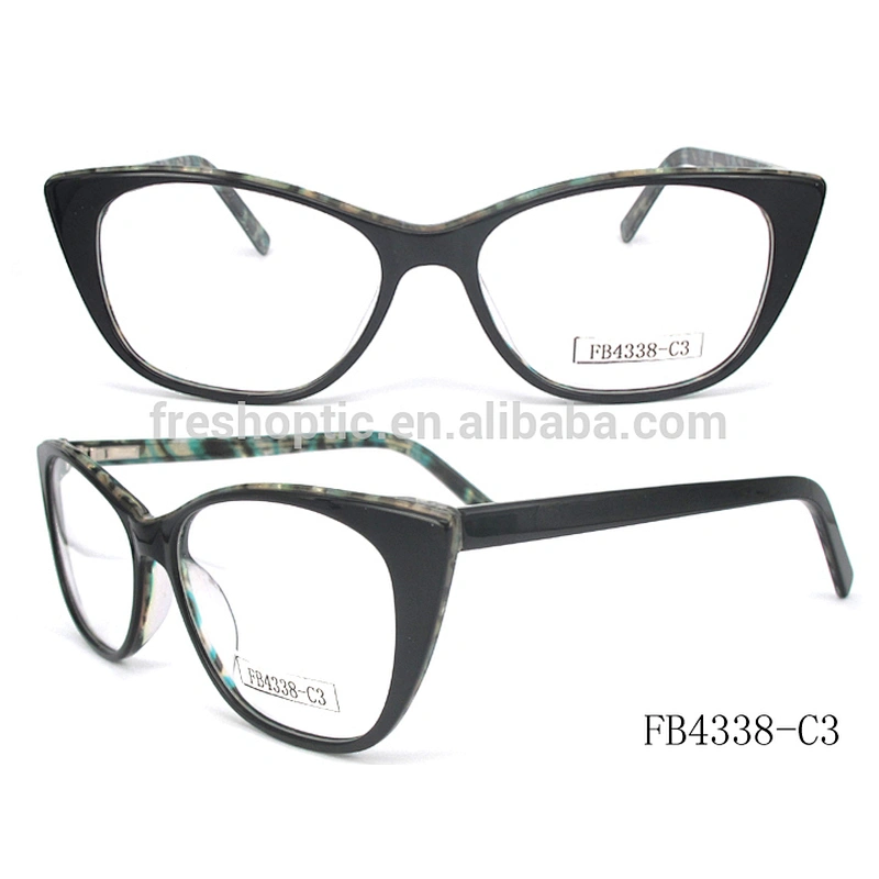 FB4338 Wholesale acetate frames luxury latest ladies office wear designs optical frame