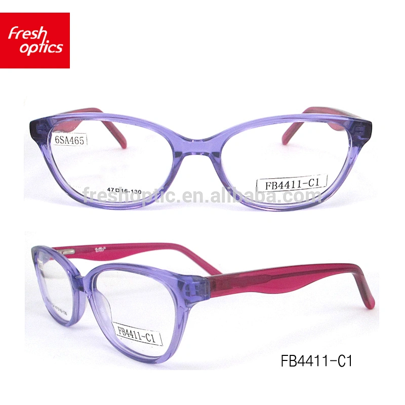 FB4411 2018 newest fashion optical frames colorful material kids acetate reading glasses with best quality