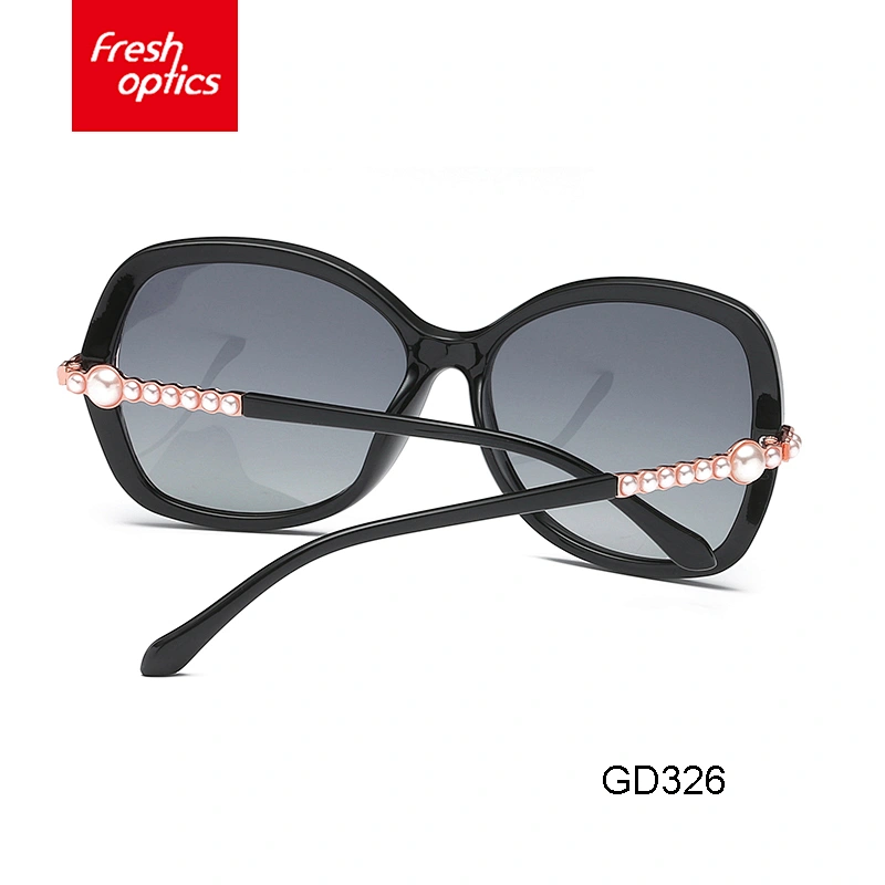 GD326 Factory directly provide high quality cat eye sun glasses pearl tags for sunglasses