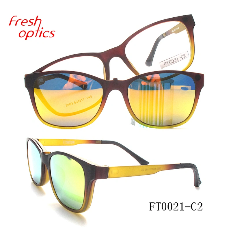 TR90 clip-on sunglasses in stock polarized lenses