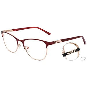 New style purple metal optical eyeglasses frames ready stock