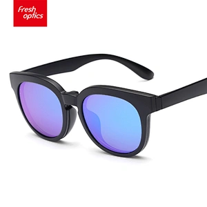 TR9010 Factory Direct Unisex Round Ultem Clip On Sunglasses