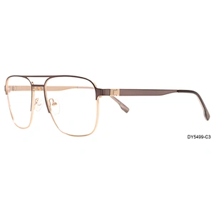 2020 custom made big square stainless steel optical glasses frame for mans