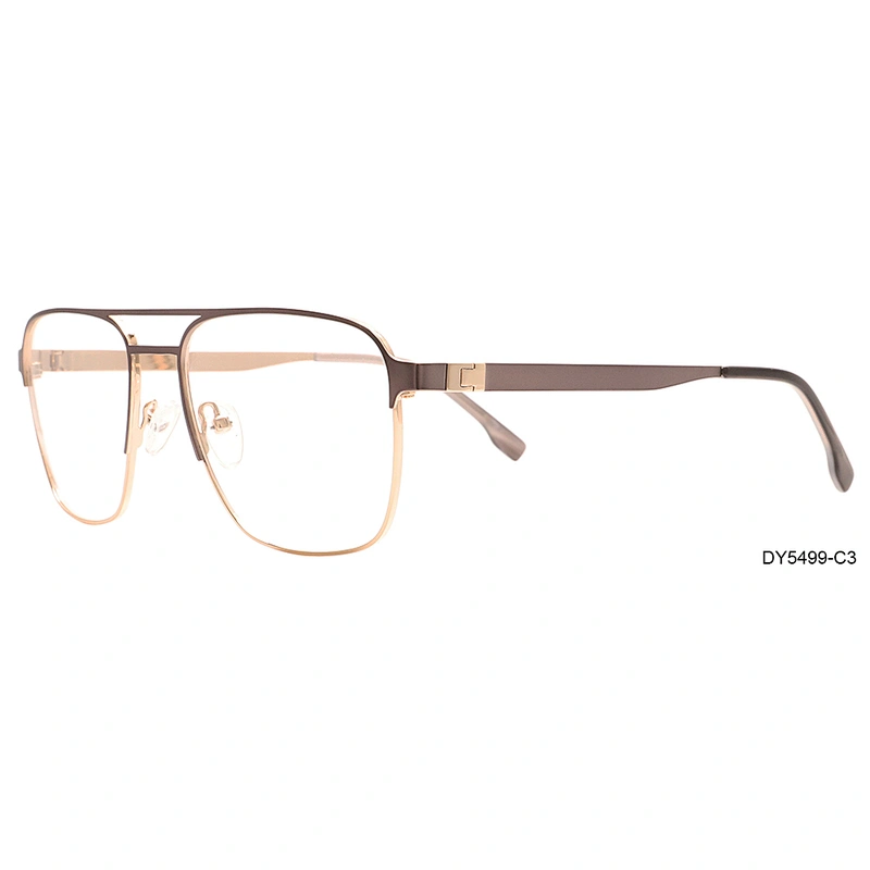2020 custom made big square stainless steel optical glasses frame for mans