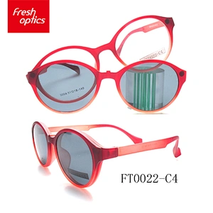 Stock goods TR90 clip on sunglasses polarized lenses