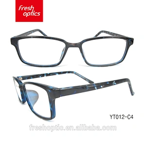 YT012 2018 Korean optical frames wholesale hand polished china glasses