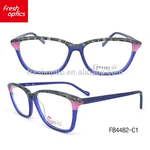 FB4482 2017 new models China wholesale optical eyeglasses acetate frame for lady