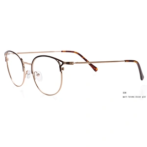 Clear lenses mens soft vintage round metal eye glasses optical frames 1 piece 2019