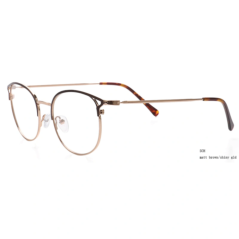 Clear lenses mens soft vintage round metal eye glasses optical frames 1 piece 2019