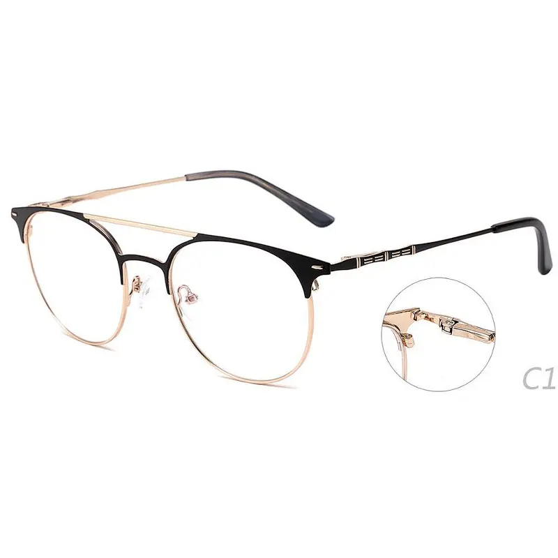 wholesale ready to ship round metal optical frame eyeglasses for women