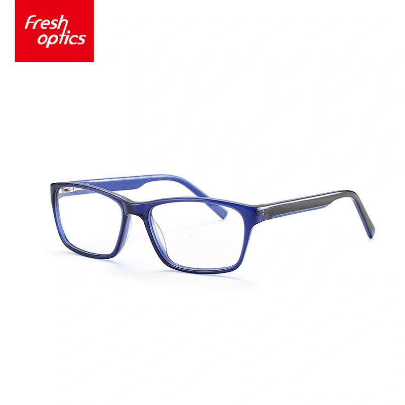 FB3784 OEM Acetate Unisex Optical Glasses With Width Temple