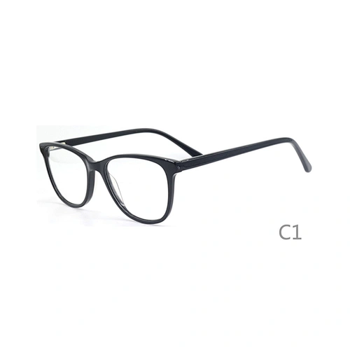 F1706 Fashion cat eye shape acetate material with metal colorful temple in China wholesale optical frames Ready stocks