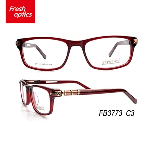 FB3773 Fashion Decoration Acetate Optical Frames Brand Name