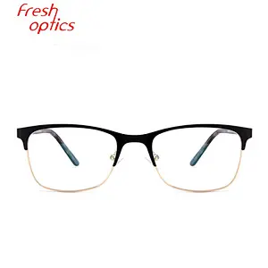 Custom square shape metal optical frames ready to ship