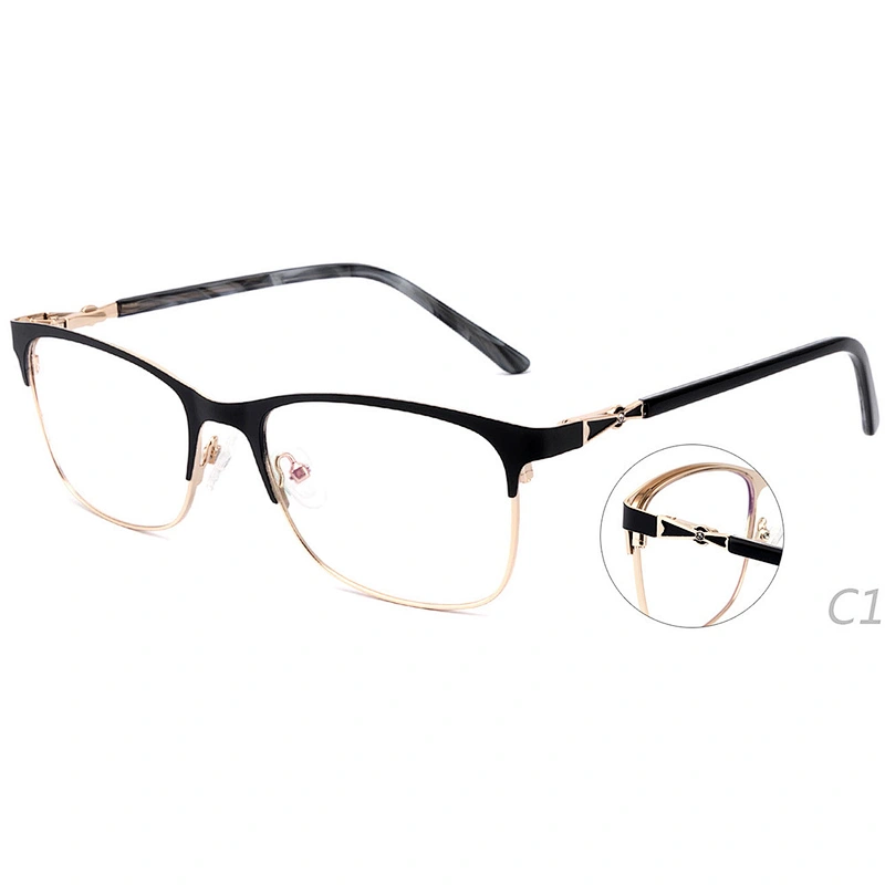 Custom square shape metal optical frames ready to ship