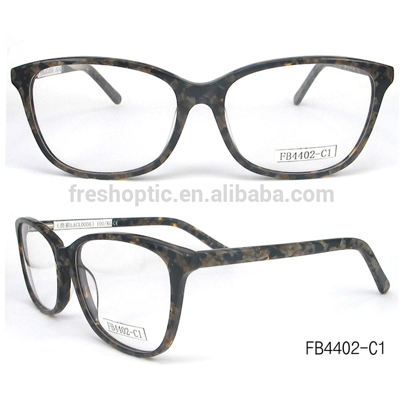 FB4402 Fashion acetate optical frame hand polished eyewear glasses