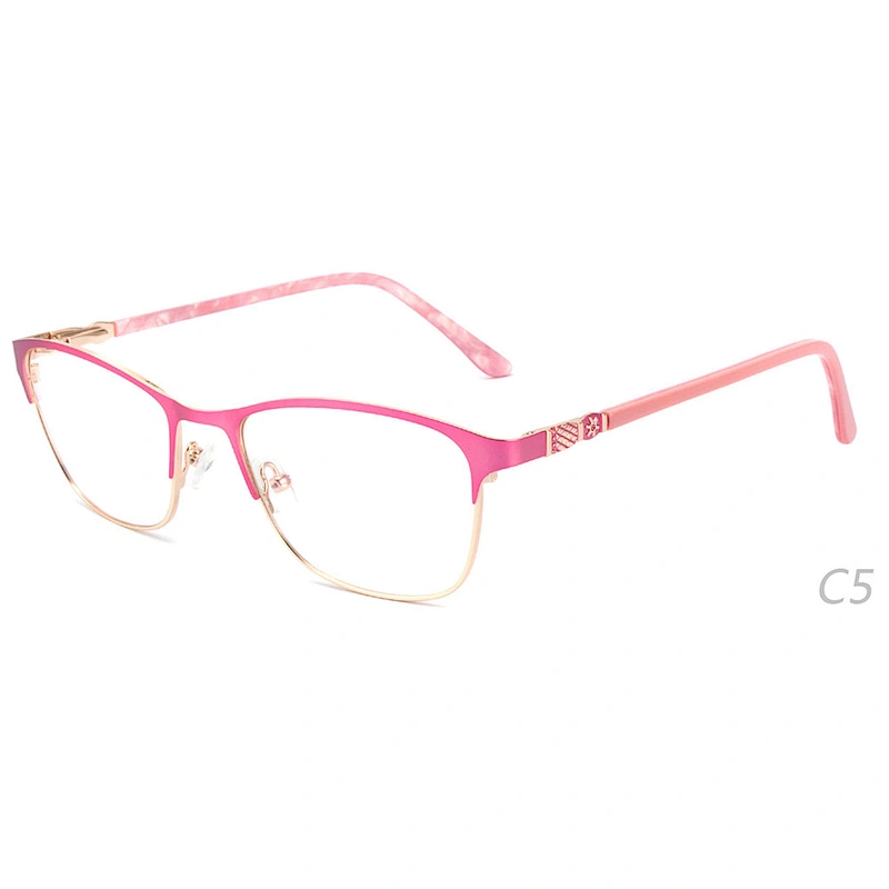 full-rim prescription metal optical glasses frame ready stock