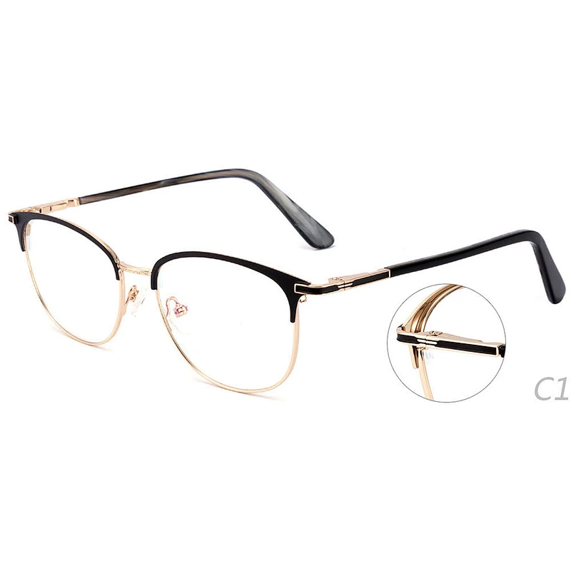 Latest new model round metal optical eyeglasses frames ready stock