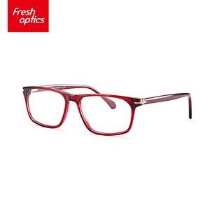 FB3777 Red Acetate New Model Optical Frames With OEM Service