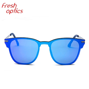 Wholesale custom logo printed lenses sunglasses blue polarized sun glasses for men