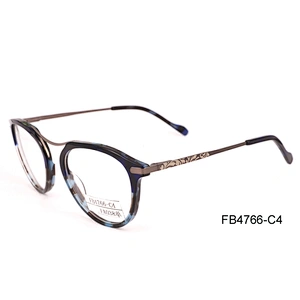 FB4766 China wholesale stocks small quantity optica frame acetate material fashion glass
