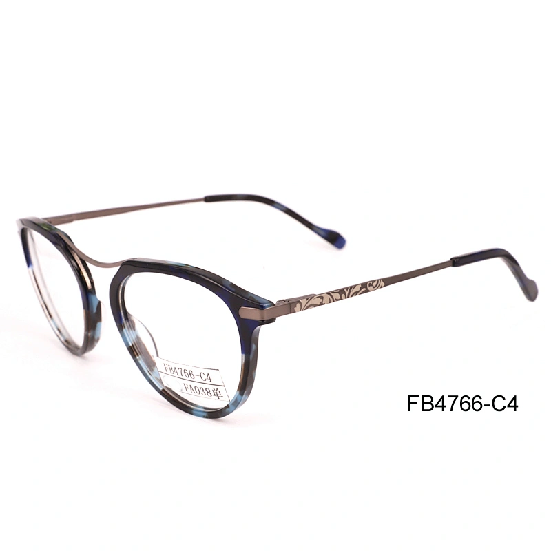 FB4766 China wholesale stocks small quantity optica frame acetate material fashion glass