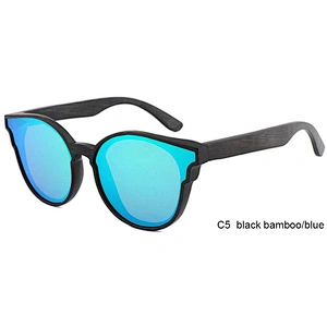 Wholesale Custom Free logo UV400 bamboo polarized wood sunglasses