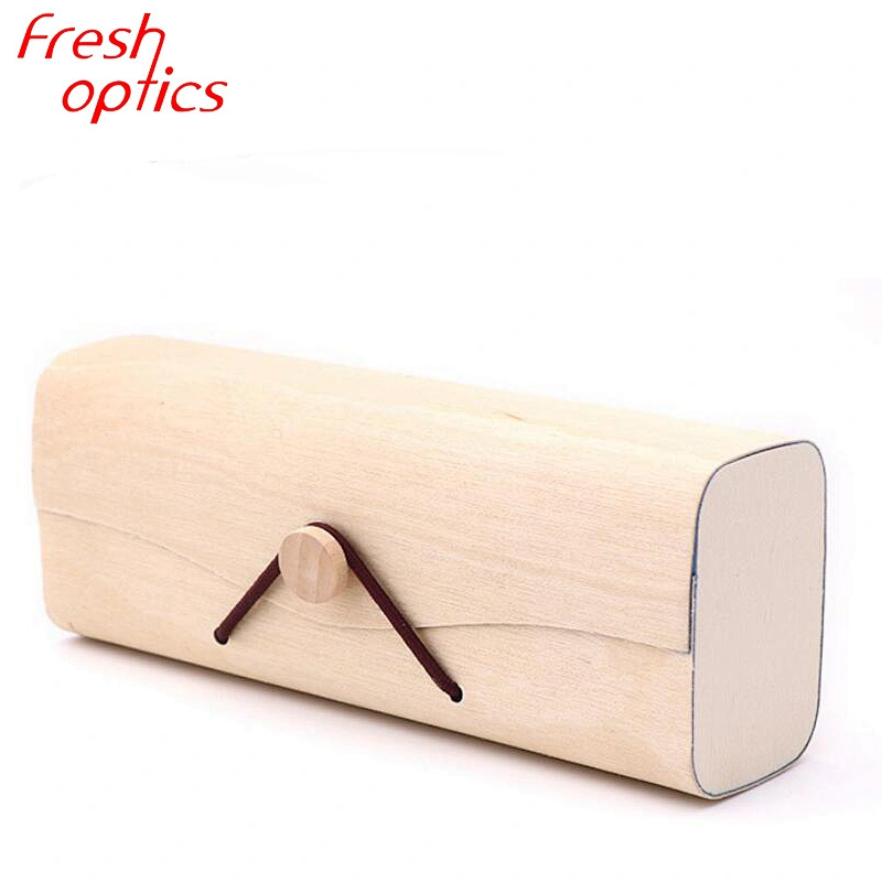 High quality bamboo wood sunglasses case glasses box custom logo