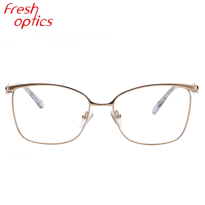 Japanese designers eyeglasses gold metal optical frames with diamond