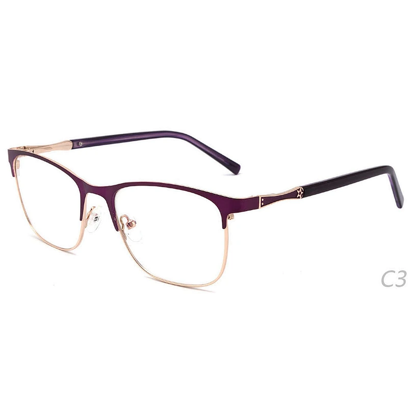 China latest spectacle women's optical glasses ready stock frames