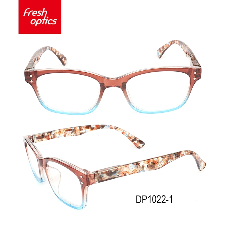 DP1022 Attractive price new type cheap round reading glasses with led lights
