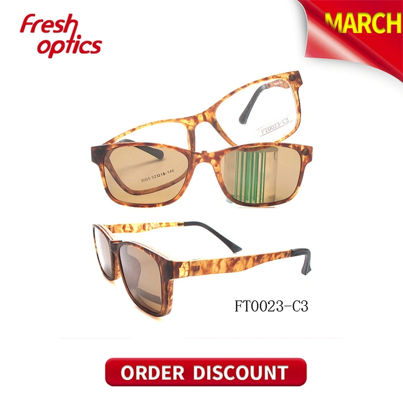 FT0023 Polarized Sunglasses Spring, Mirrored Clip On Sunglasses