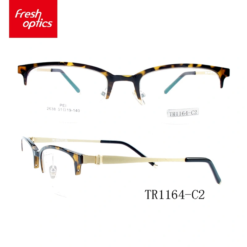 TR1164 51MM Dazzle colour tr90 optical eyewear with Half - Rim