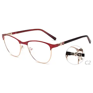 computer diamond eyeglasses stainless optical frames ready stock
