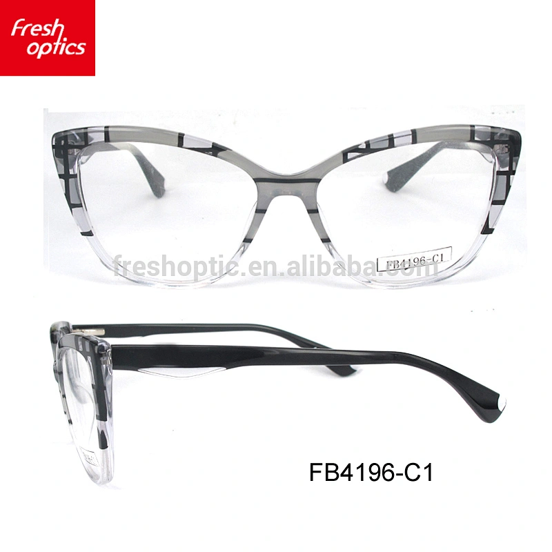 FB4196 Acetate eyeglass frames wholesale reading glasses custom logo eyeglass