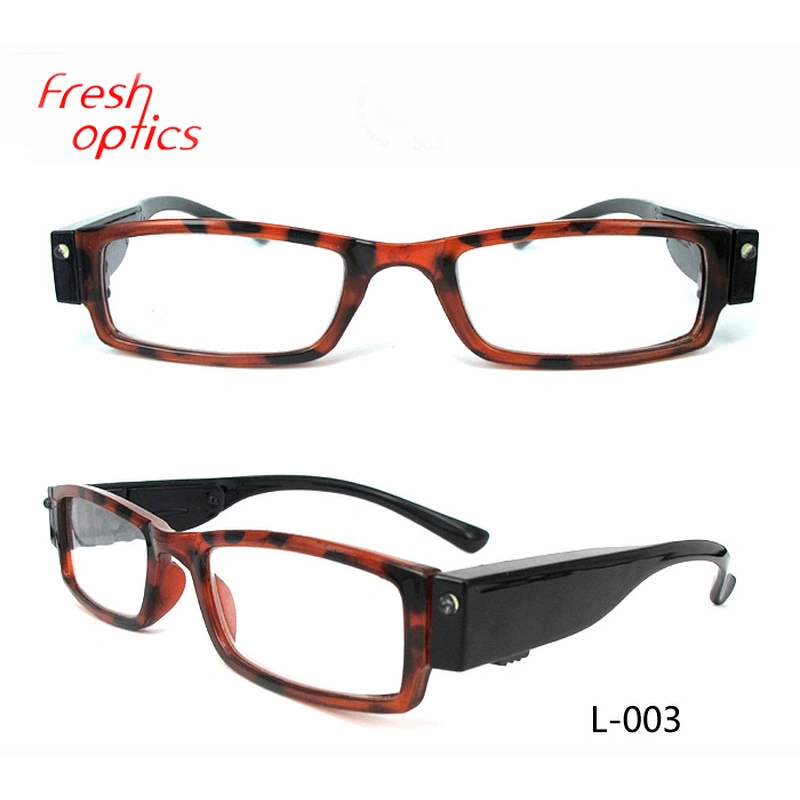 China wholesale LED black PC reading glasses plastic frames in reading glasses magneic from China