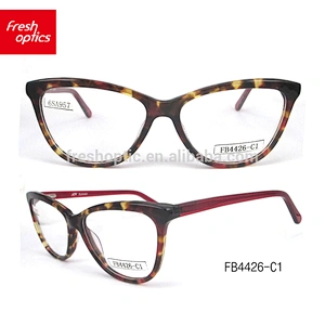 FB4426 high quality acetate frame optical frames ce plastic reading glasses made in China