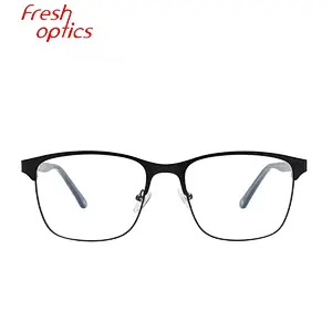 Mens square metal optical frames eye glasses frames