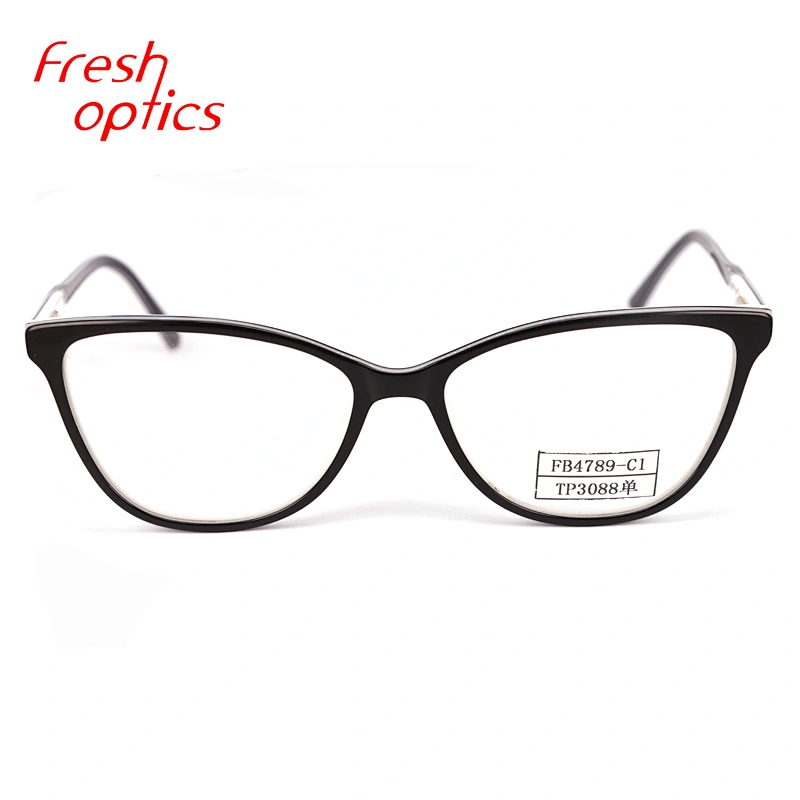 FB4789 hand polished optical glasses high fashion eyeglass acetate eyeglasses frame wholesale
