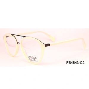 FB4843 Manufacturer logo reading glasses China acetate frame optics eye glasses