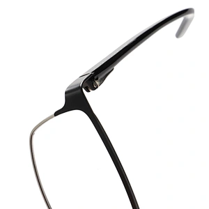 designer square metal optical frames for men