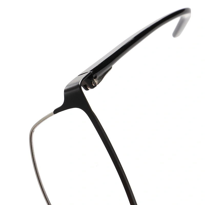 designer square metal optical frames for men