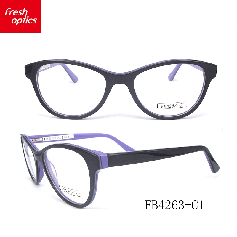 FB4263 China wholesale optical eyeglasses frame acetate eyeglasses frame