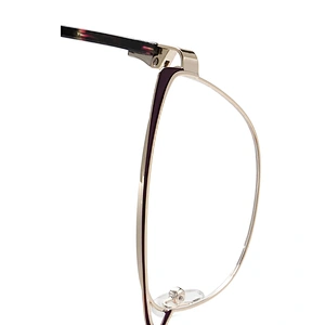 custom made double bridge cat eye glasses metal optical frames for women
