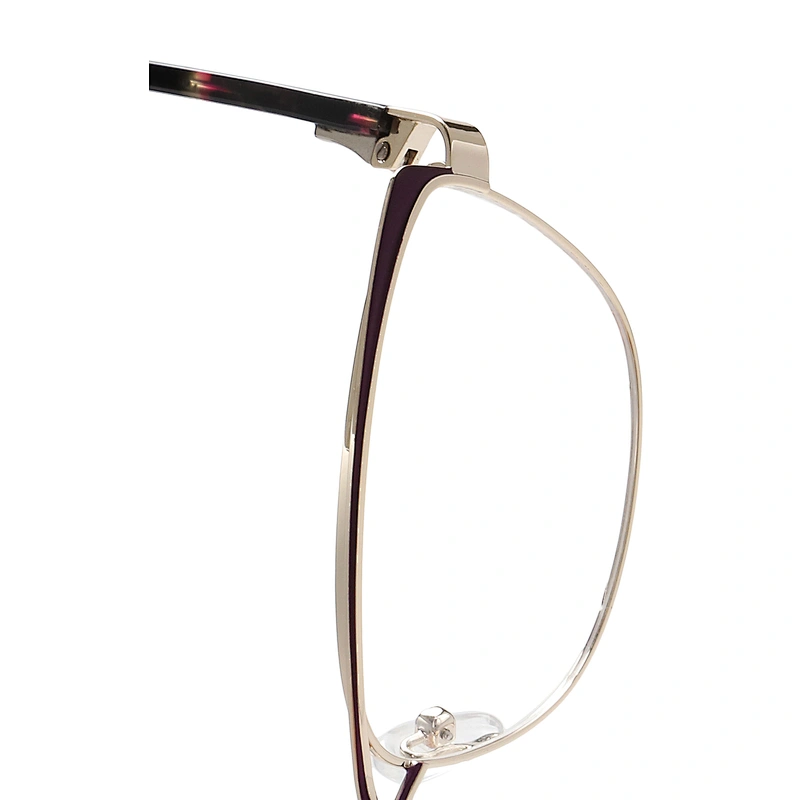 custom made double bridge cat eye glasses metal optical frames for women