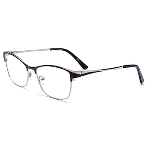 Ready made colorful eyeglasses metal optics glasses for unisex optical frames
