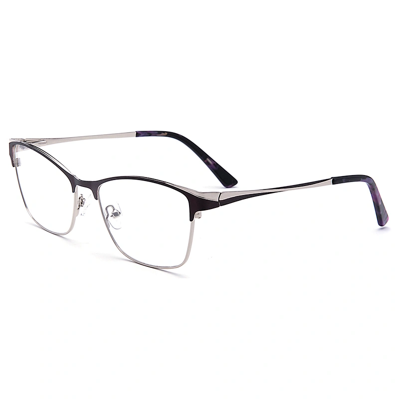Ready made colorful eyeglasses metal optics glasses for unisex optical frames