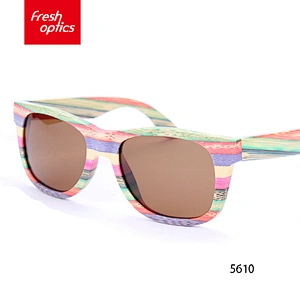 JK5610 Wholesale custom unique design bamboo wooden sunglasses
