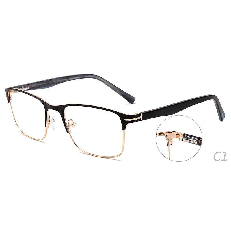 spectacles square metal optical frames glasses ready stock