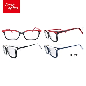 B1234 Hot sale fashion plastic red tony morgan optical frame eyeglasses